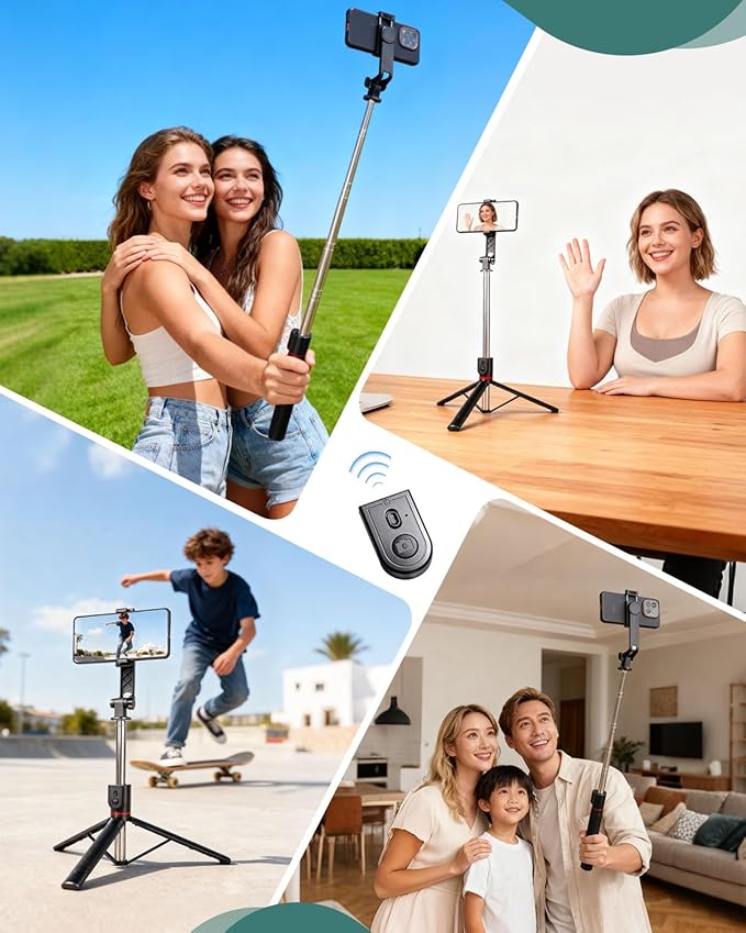 71" Phone Tripod Selfie Stick - Image 8