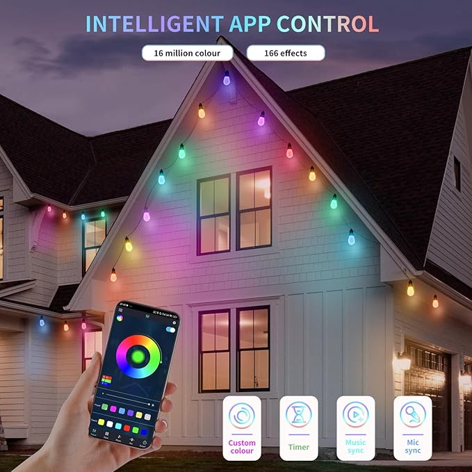 Outdoor String Lights 27FT, Outdoor Lights - Image 4