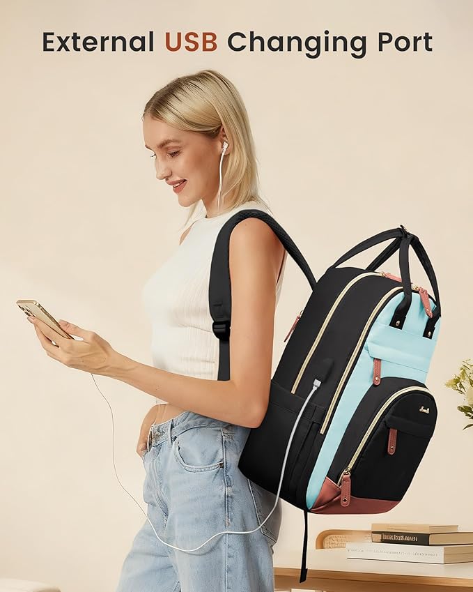 LOVEVOOK Backpack for Women, Laptop Backpack Women, Fits 17 Inch Laptop Bag - Image 2