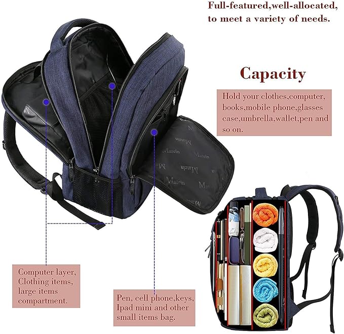 MATEIN Laptop Backpack, Slim Travel Backpack - Image 3