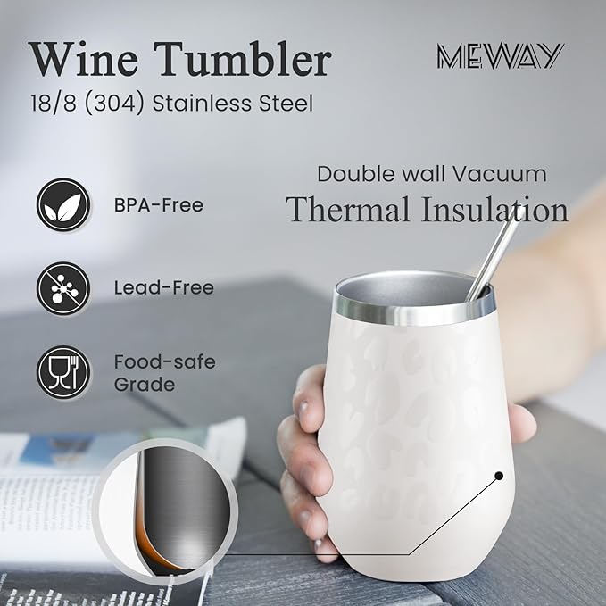 MEWAY 12oz Insulated Wine Tumbler - Image 2