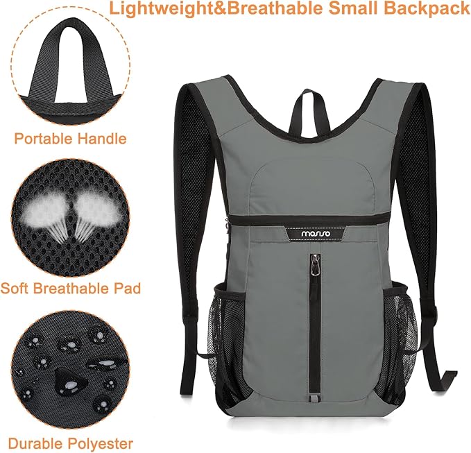 MOSISO Lightweight Hiking Daypack Small Packable Travel Hiking Backpack - Image 4