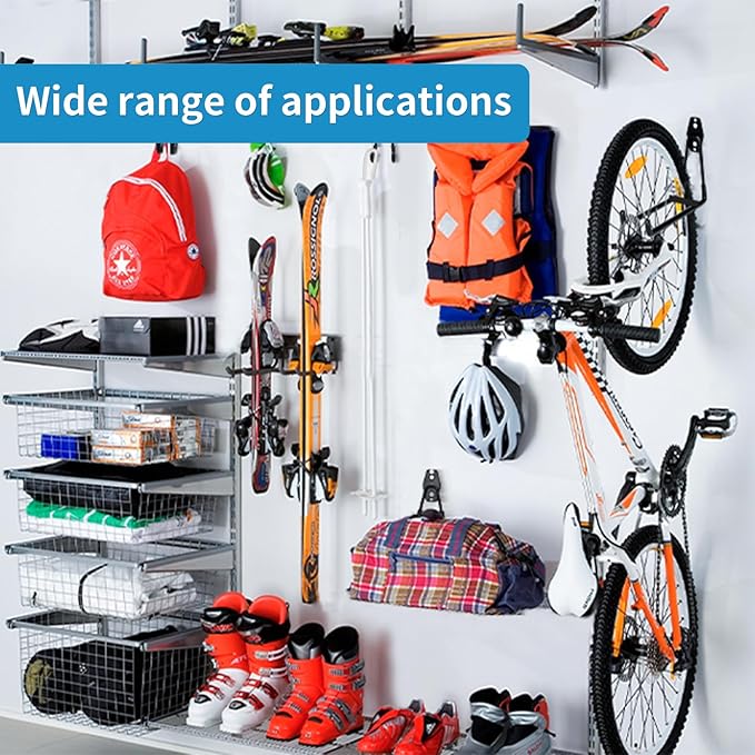 GeeWatom 2 Pack Garage Storage Utility Hooks，Garage Garden Tool Organizer，Steel - Image 7