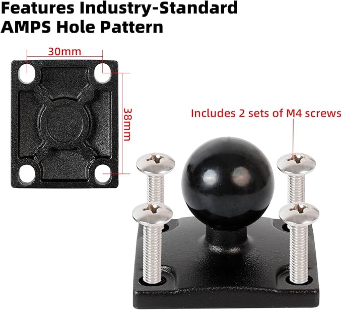Aluminum GPS Bracket Mount - 17mm Ball Head & Replacement - Image 6