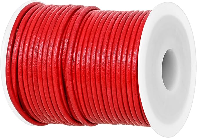 GENIQUE Real/Genuine Round Leather String Cord by GENIQUE