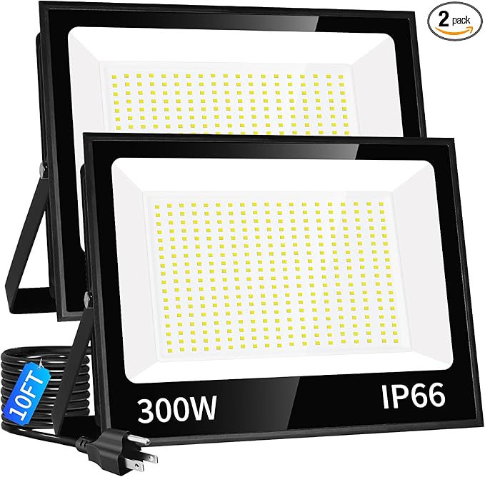 ISUERFY 300W LED Flood Light Outdoor by ISUERFY-BornforGlowParty