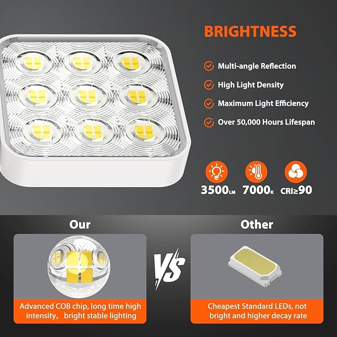 WdtPro Solar Lights Outdoor Motion Sensor, 3500LM Bright Solar Flood Lights - Image 4