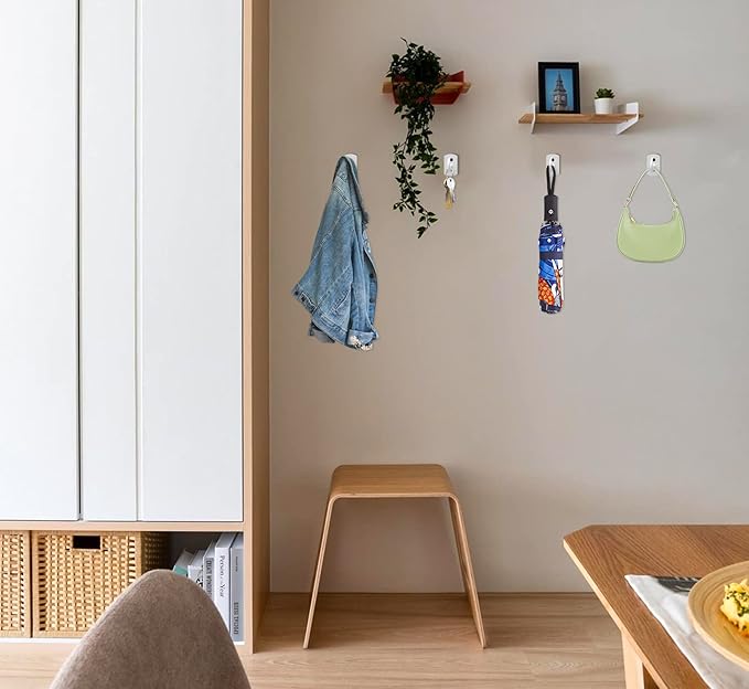 2.5in Ceiling Hooks for Hanging Plants 2Pack White - Image 4