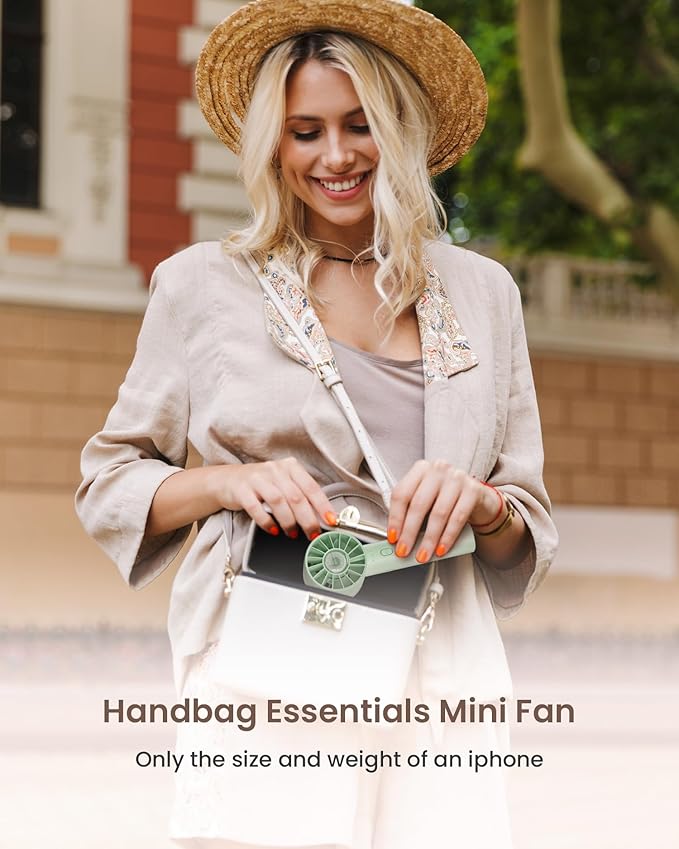 Portable Mini Turbo Fan, 4-Speed High Velocity Personal Fan, Rechargeable - Image 7