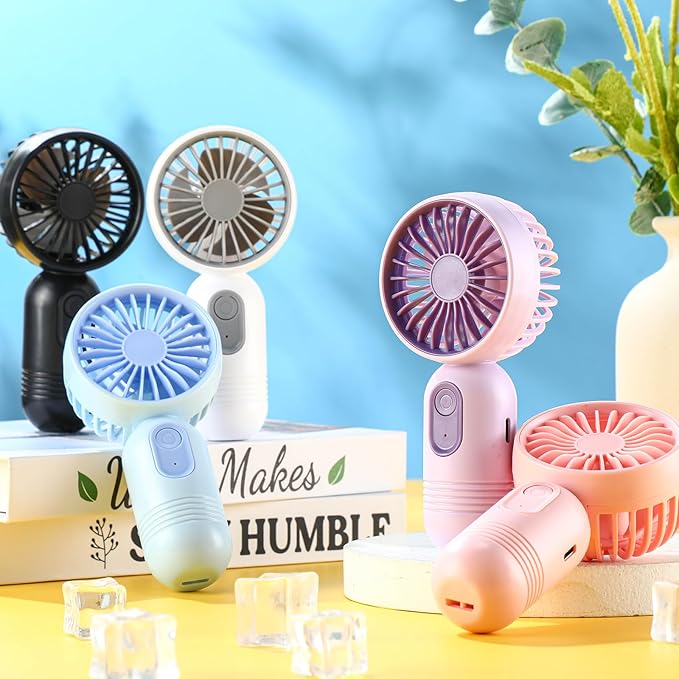 Rossesay 36 Pcs Mini Portable Fan Bulk Cute Handheld Lightweight Small Little - Image 4