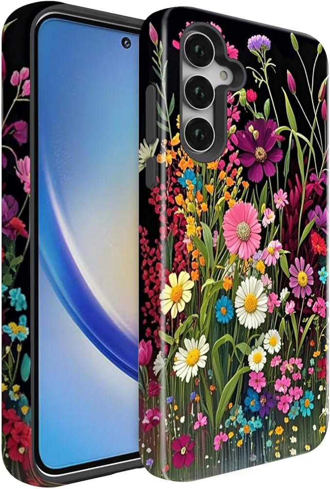Compatible for Samsung Galaxy S25 Plus 5G Case, Dual Layer Heavy Duty 2 in 1 by BSMOSPER