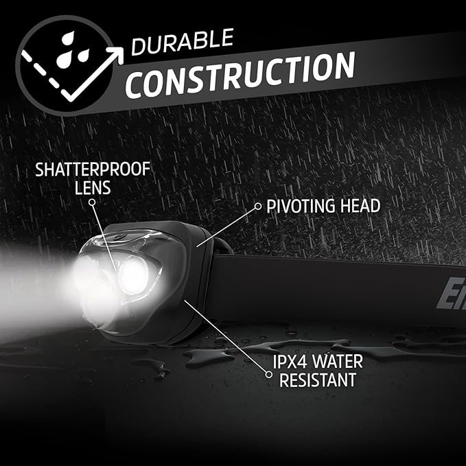 Energizer LED Headlamp PRO, IPX4 Water Resistant Headlamps, High-Performance - Image 5