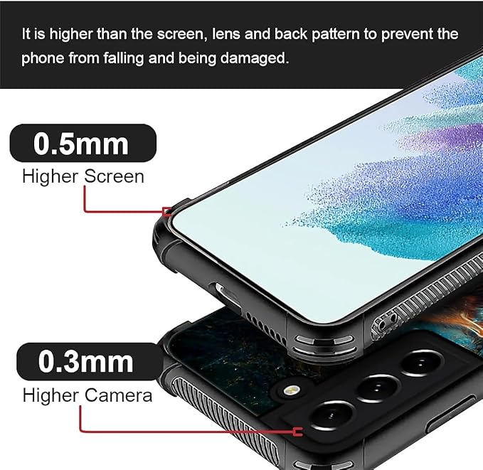 for Samsung Galaxy S21 Case, Star Cave Hungry Wolf Pattern Graphic Design Girl - Image 4