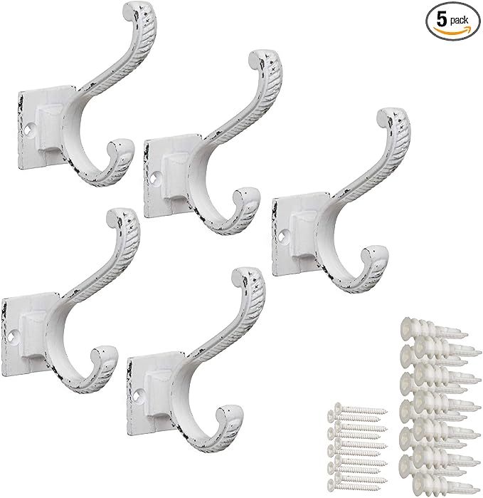 Claimed Corner Iron Scroll Coat Hooks by ClaimedCorner