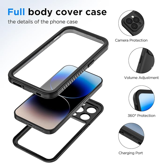 Lanenas for iPhone 14 Pro Case, 14 Pro Waterproof Case - Image 2