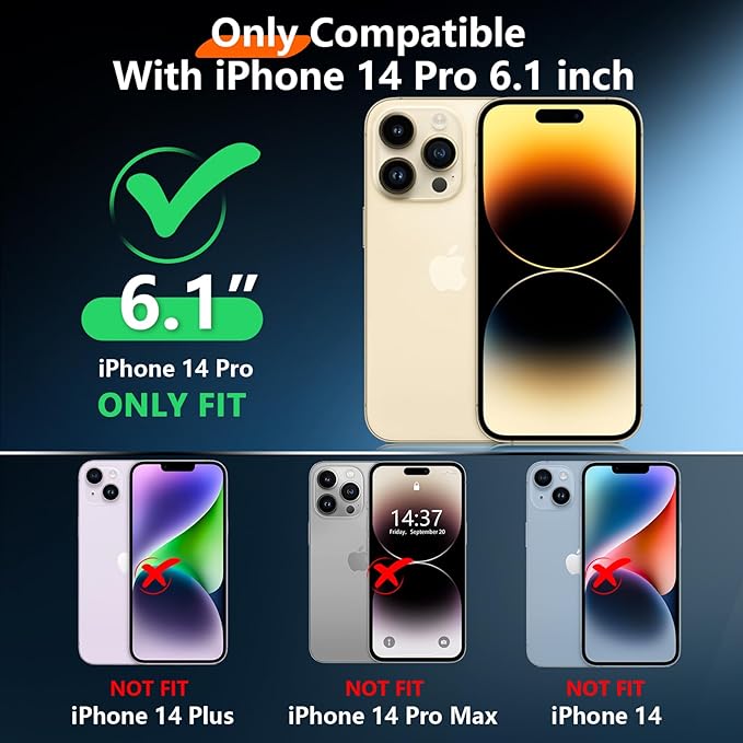 2024 New for iPhone 14 Pro Case Waterproof, Phone Case for iPhone 14 Pro 6.1" - Image 2