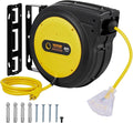 VEVOR 80FT Retractable Extension Cord Reel, 12AWG/3C SJTOW Heavy Duty Power by VEVOR