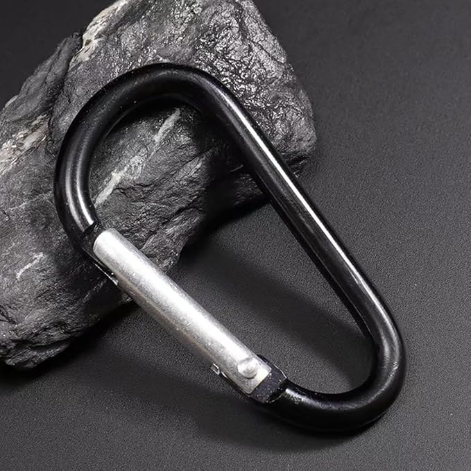 Carabiner Keychain Clip -3" Aluminum Carabiner D Ring, Caribeener Clips - Image 5