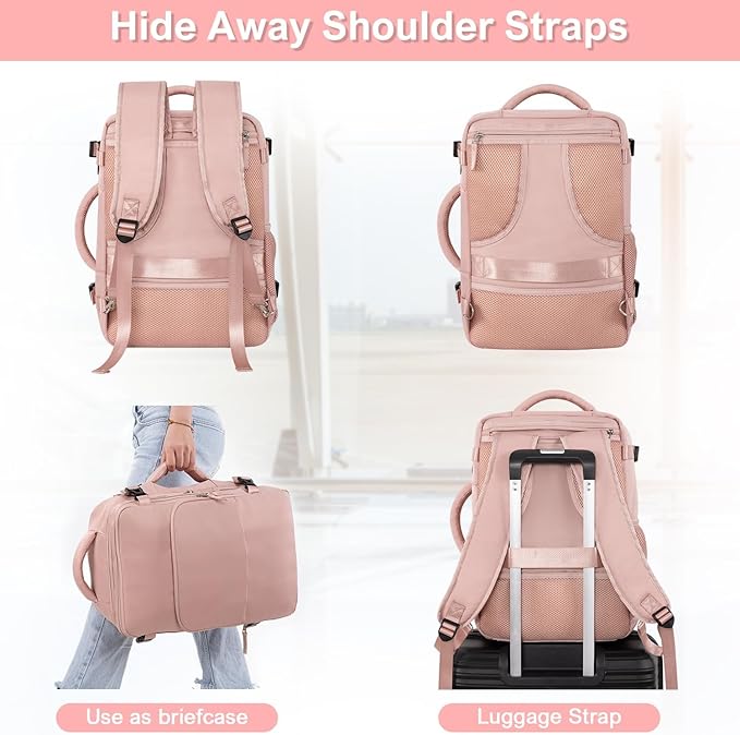 Sinaliy Travel Backpack for Women, Flight Approved Carry On Backpack - Image 9