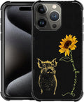 for iPhone 16 Pro Max Case, Pig Sunflower Yellow Sunshine Pattern Graphic by FKBRCL4U