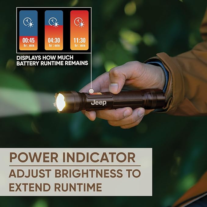 Energizer Jeep Power Indicator Rechargeable LED Flashlight, 000 Lumens - Image 2