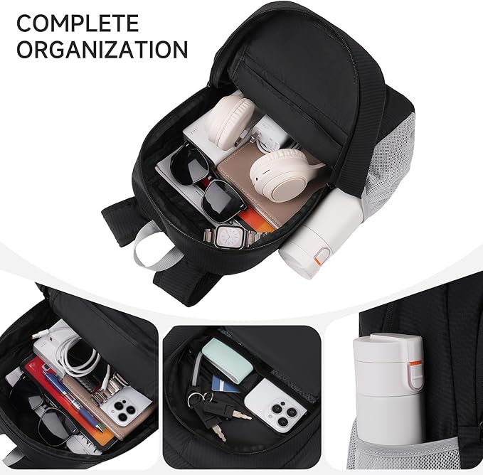 MOSISO Lightweight Packable Backpack 20L, Foldable Hiking Backpack Men Women - Image 3