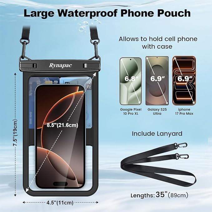 Rynapac [Up to 8.5" Waterproof Phone Pouch - Image 6