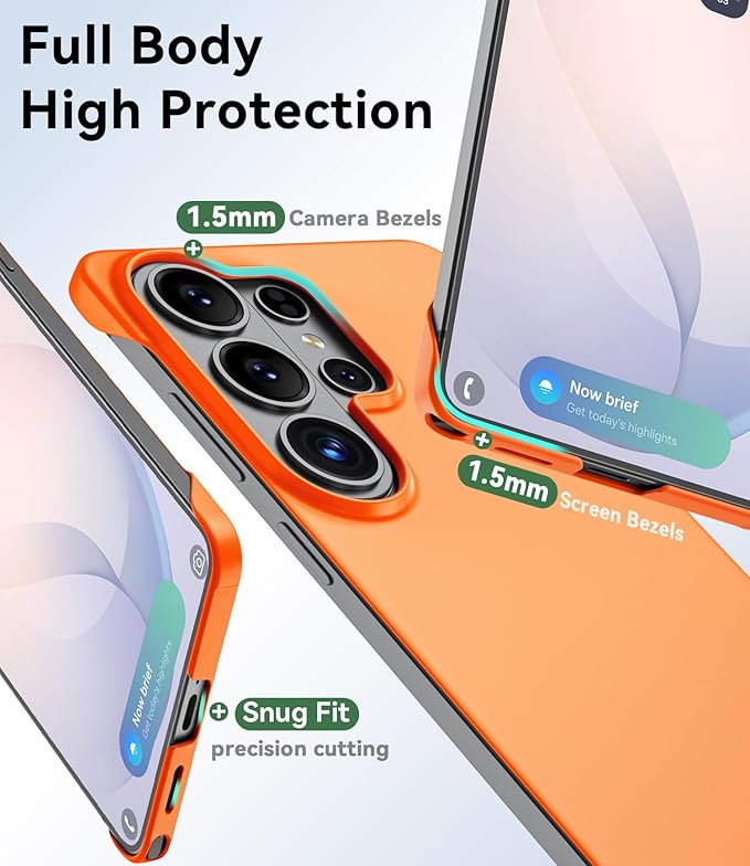 GRECAZO Slim Borderless for Samsung Galaxy S26 Ultra Phone Case 6.9" Ultra-Thin - Image 6