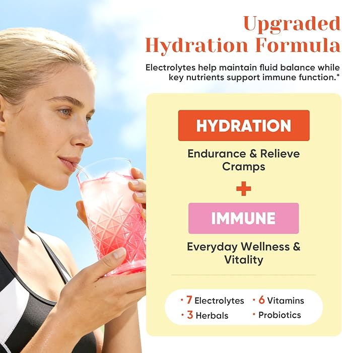 Venture Pal 2-in-1 Hydration + Immune Electrolytes Powder Packets - Image 2