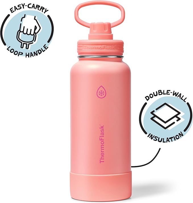 ThermoFlask 32 oz Double Wall Vacuum Insulated Stainless Steel Water Bottle - Image 2