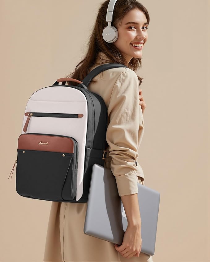 LOVEVOOK Laptop Backpack for Women, 15.6" Work Backpack Purse, Travel Personal - Image 6