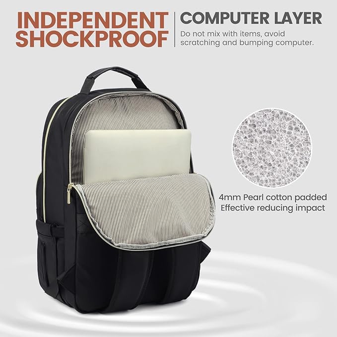 LOVEVOOK Laptop Backpack for Women 17.3 inch, Cute Womens Travel Backpack Purse - Image 3