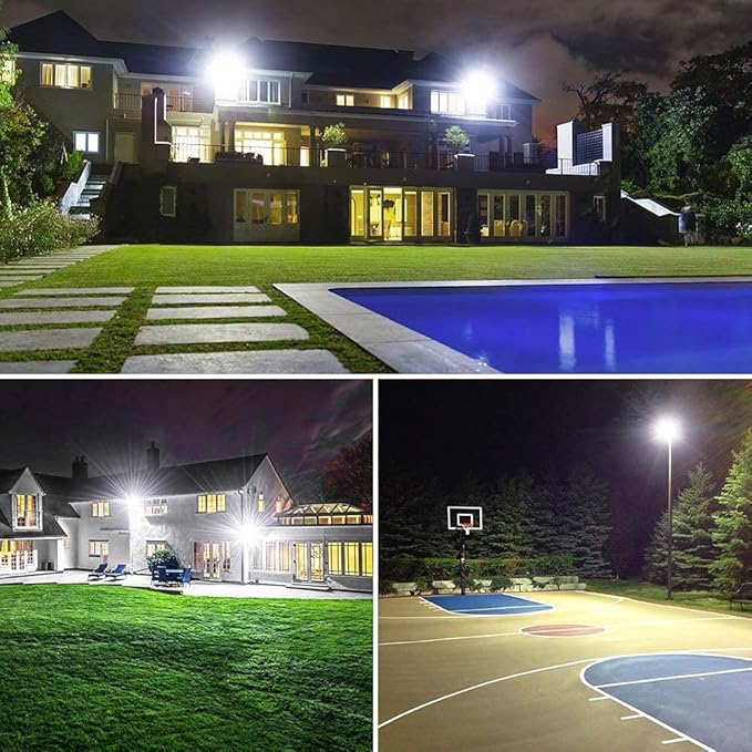 XYCN 150W LED Flood Light Outdoor, 2 Pack 15500LM Super Bright Security Light - Image 6