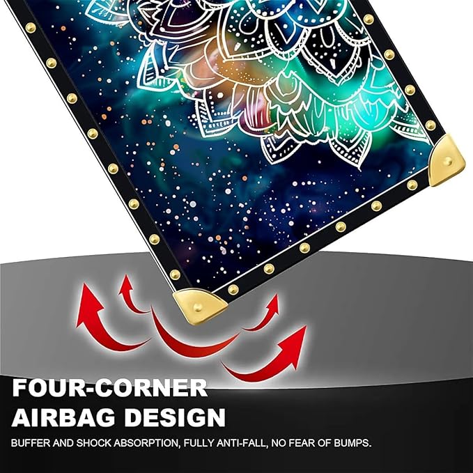 Compatible with iPhone 16 Pro Max Case, Starry Sky Colourful Mandala Luxury - Image 7