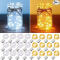 24 Pack Fairy Lights Battery Operated 7ft 20 LED Mini Twinkle String Lights by YOEEN