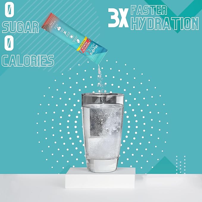 Electrolyte Powder Sugar-Free Hydration Packets Tropical Punch HydroMATE 30 - Image 6