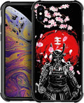 for iPhone X/Xs Case, Sakura Japanese Samurai Pattern Graphic Design Girl Boy by FKBRCL4U