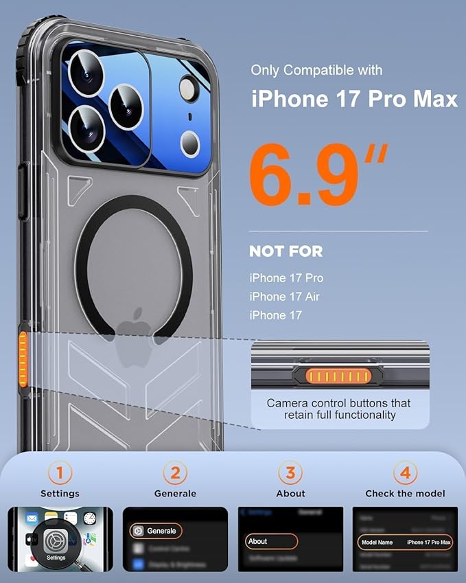 for iPhone 17 Pro Max Waterproof Case - Image 2