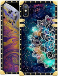 Compatible with iPhone XR Case, Starry Sky Colourful Mandala Luxury Golden by Unknown