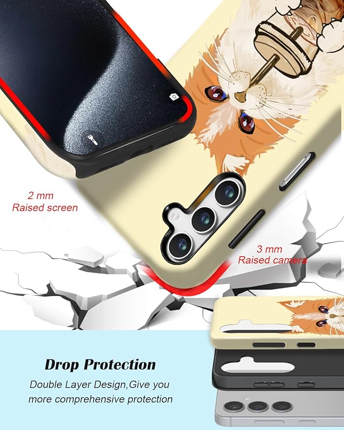 Compatible for Samsung Galaxy S26 Ultra 5G Case, Dual Layer Heavy Duty 2 in 1 - Image 3
