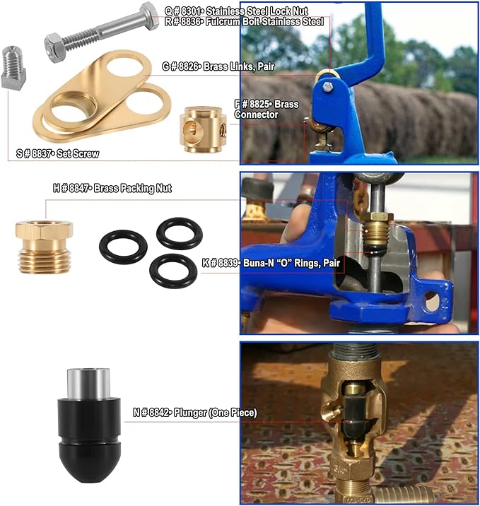850 Sb Parts Kit Yard Water Hydrant Repair Rebuild Kit & 8842 Plunger Fit - Image 5