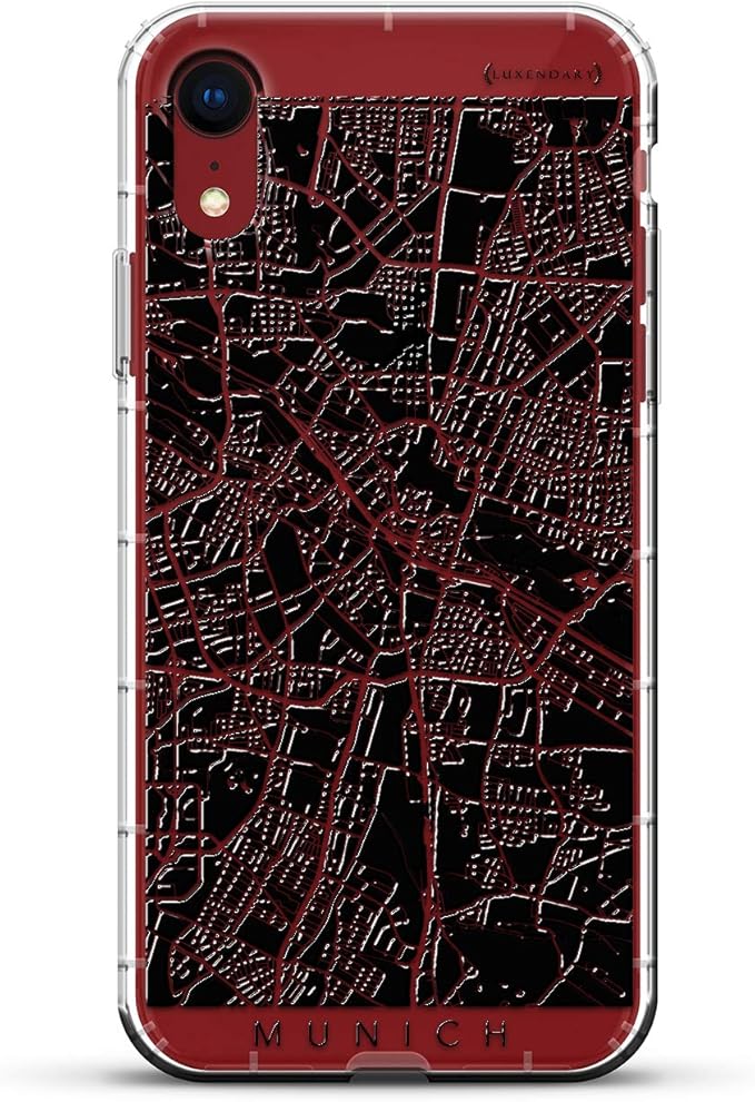 Munich Streets Map | Luxendary Air Series Clear Silicone Case by Unknown