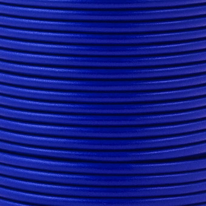 Mandala Crafts Round Genuine Blue Leather Cord - Image 3