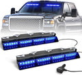 HLauto 6Z4J Emergency Dash Strobe Lights: 2x16.8 inch Blue Safety Lights by HLauto