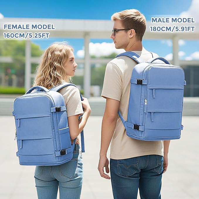 coowoz Travel Backpack for Women Men, Carry On Backpack, Hiking Backpacks - Image 7