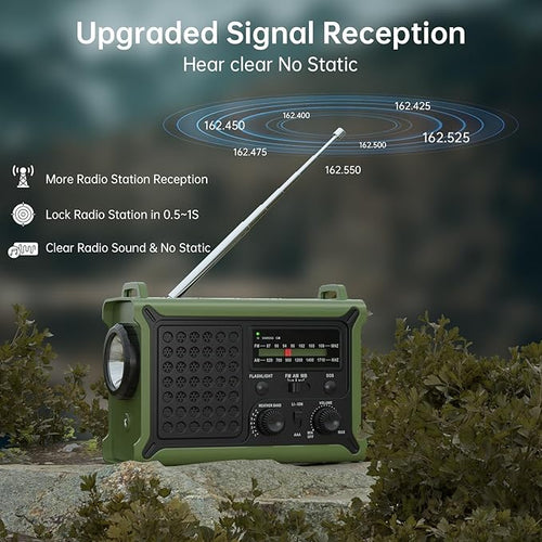 12000mAh/44400mWh Emergency Radio-NOAA Approved Weather Radio - Image 2