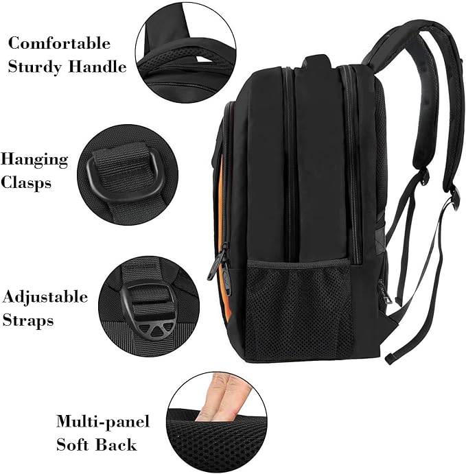 MATEIN Travel Laptop Backpack, Slim Sturdy College Laptops Backpack, Business - Image 2