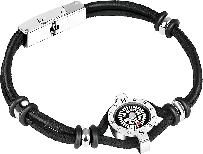 Innocence Adjustable Paracord Wrist Compass Bracelet by InnocenceFashionJewelrys