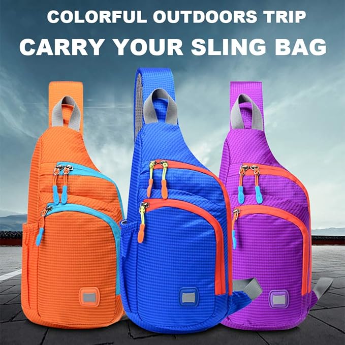 Peicees Small Sling Backpack Waterproof Unisex Shoulder Bag Chest Crossbody - Image 8