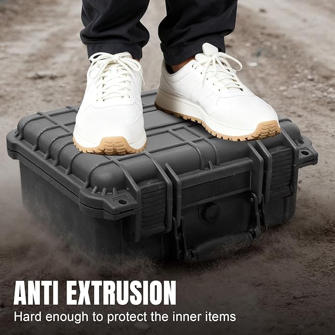 Jack Boss 13.6X11.4X6 Inch Hard Case, Portable Weather Waterproof Protective - Image 6